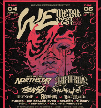 WE Metal Fest 2026 affiche