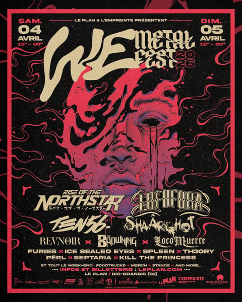 WE Metal Fest 2026 affiche