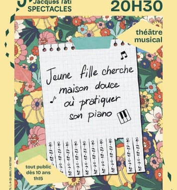 Jeune fille cherche maison douce où pratiquer son piano
