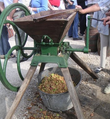 Atelier fabrication traditionnelle de jus de pomme
