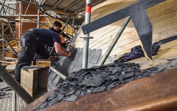 Démonstration : Les métiers du Patrimoine par les artisans œuvrant à la restauration du château