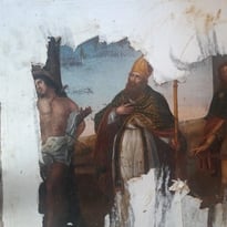 Exposition du tableau du 17ème : Saint-Sébastien, Saint-Martin et Saint Roch