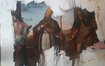 Exposition du tableau du 17ème : Saint-Sébastien, Saint-Martin et Saint Roch