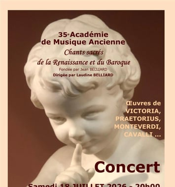 Grand concert de la 35e Académie de Musique Ancienne d’Étampes