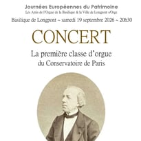 La première classe d'orgue du Conservatoire de Paris, François Benoist (1794-1878) et ses élèves, Michel Poillot, à l'orgue.