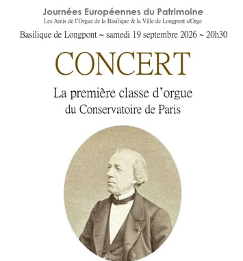 La première classe d'orgue du Conservatoire de Paris, François Benoist (1794-1878) et ses élèves, Michel Poillot, à l'orgue.