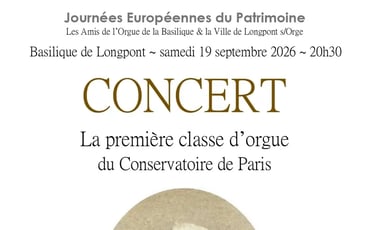 La première classe d'orgue du Conservatoire de Paris, François Benoist (1794-1878) et ses élèves, Michel Poillot, à l'orgue.