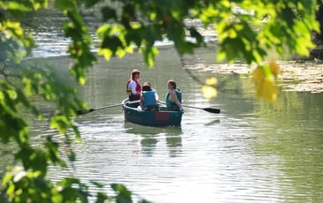 Promenades en barques et canoës