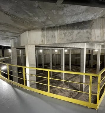 Visite des bassins de régulation des eaux pluviales